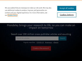 'mendeley.com' screenshot