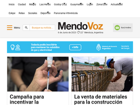 'mendovoz.com' screenshot