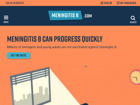 'meningitisb.com' screenshot