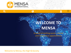 'mensa.org' screenshot
