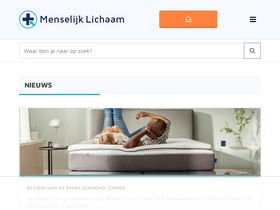 'menselijklichaam.nl' screenshot