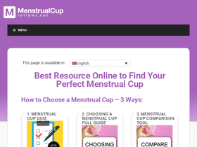 'menstrualcupreviews.net' screenshot
