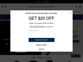 'menswearhouse.com' screenshot