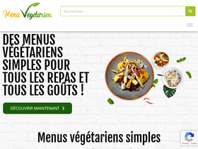 'menu-vegetarien.com' screenshot