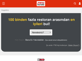 'menuburada.com' screenshot