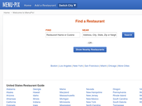 'menupix.com' screenshot