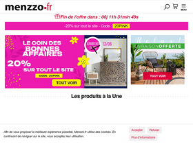 'menzzo.fr' screenshot
