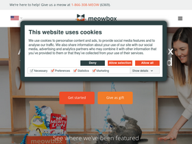 'meowbox.com' screenshot