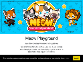 'meowplayground.com' screenshot