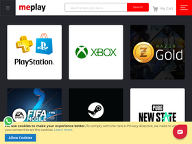 'meplay.com' screenshot