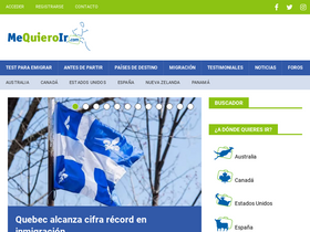 'mequieroir.com' screenshot