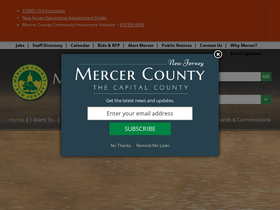 'mercercounty.org' screenshot
