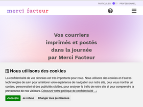 'merci-facteur.com' screenshot