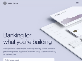 'mercury.com' screenshot