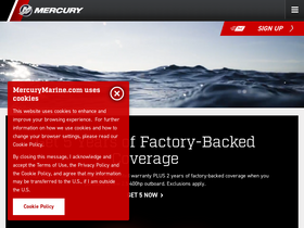 'mercurymarine.com' screenshot