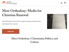 'mereorthodoxy.com' screenshot