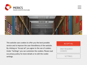 'merics.org' screenshot