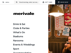 'merivale.com' screenshot