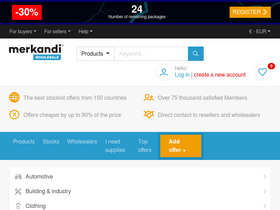 'merkandi.com' screenshot