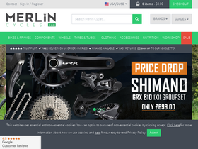 'merlincycles.com' screenshot