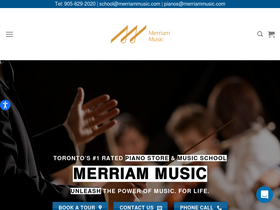 'merriammusic.com' screenshot