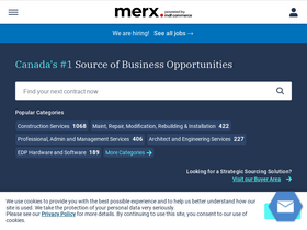 'merx.com' screenshot