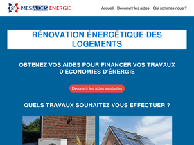 'mes-aides-energie.fr' screenshot