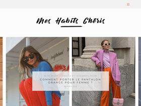 'mes-habits-cheris.com' screenshot