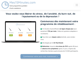 'mes15minutes.com' screenshot