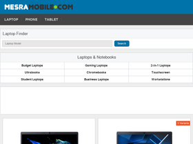 'mesramobile.com' screenshot