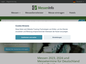 'messeninfo.de' screenshot