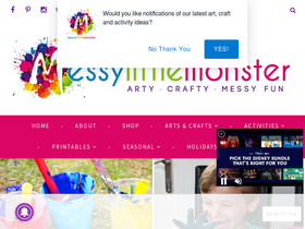 'messylittlemonster.com' screenshot