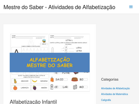 'mestredosaber.com.br' screenshot