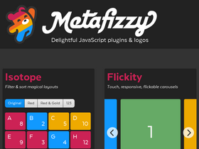 'metafizzy.co' screenshot