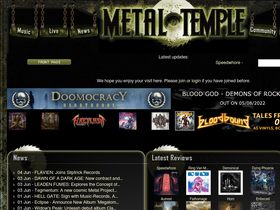 'metal-temple.com' screenshot