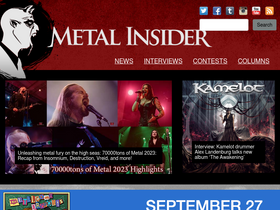 'metalinsider.net' screenshot