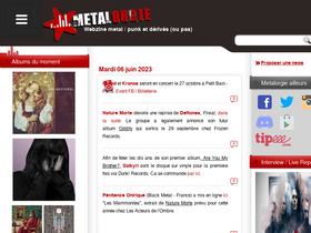 'metalorgie.com' screenshot