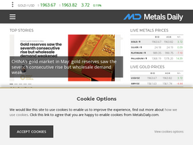 'metalsdaily.com' screenshot