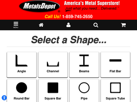 'metalsdepot.com' screenshot