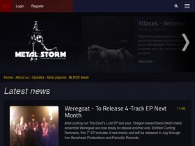 'metalstorm.net' screenshot