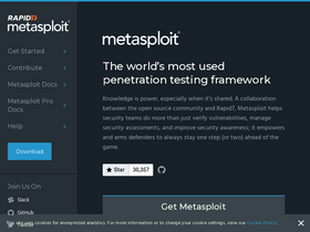 'metasploit.com' screenshot