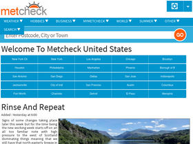 'metcheck.com' screenshot