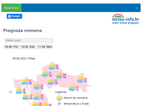 'meteo-info.hr' screenshot