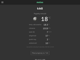 'meteo.org.pl' screenshot