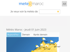 'meteomaroc.com' screenshot