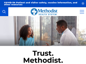 'methodisthealthsystem.org' screenshot