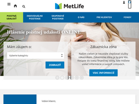 'metlife.sk' screenshot