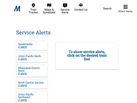 'metra.com' screenshot