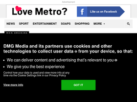 'metro.co.uk' screenshot