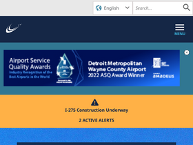 'metroairport.com' screenshot